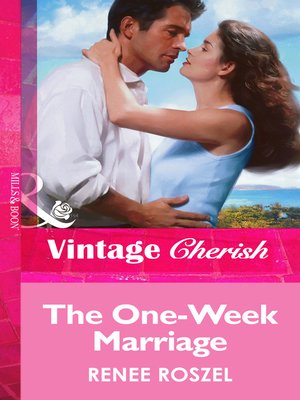 cover image of The One-Week Marriage
